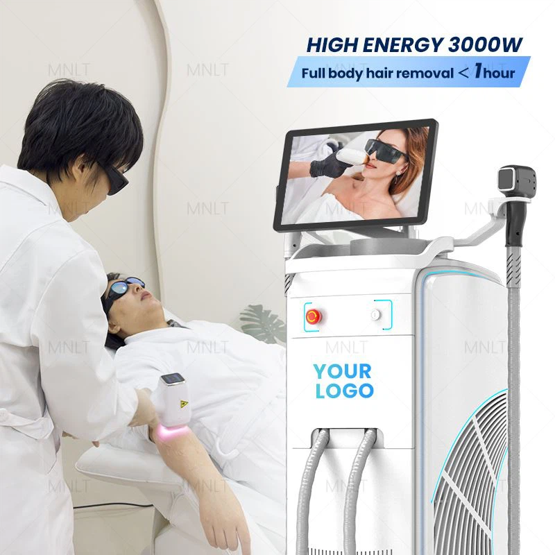 L-Aħjar Magni għat-Tneħħija tax-Xagħar bil-Laser Ice Titanium 4 Wavelength