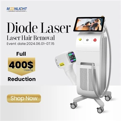 Magni tat-Tneħħija tax-Xagħar tal-Laser Diode tat-Titanju