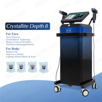 Vertikali Crystallite Depth 8 Frazzjonali RF Microneedling Sistema: 8mm Taħt il-ġilda Adipose Remodeling B'Żero Card Lock